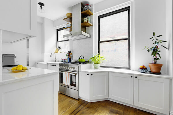 all-white kitchen renovation