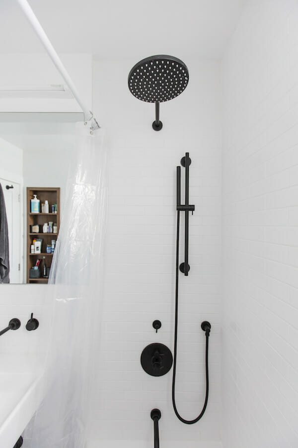 matte black shower fixtures