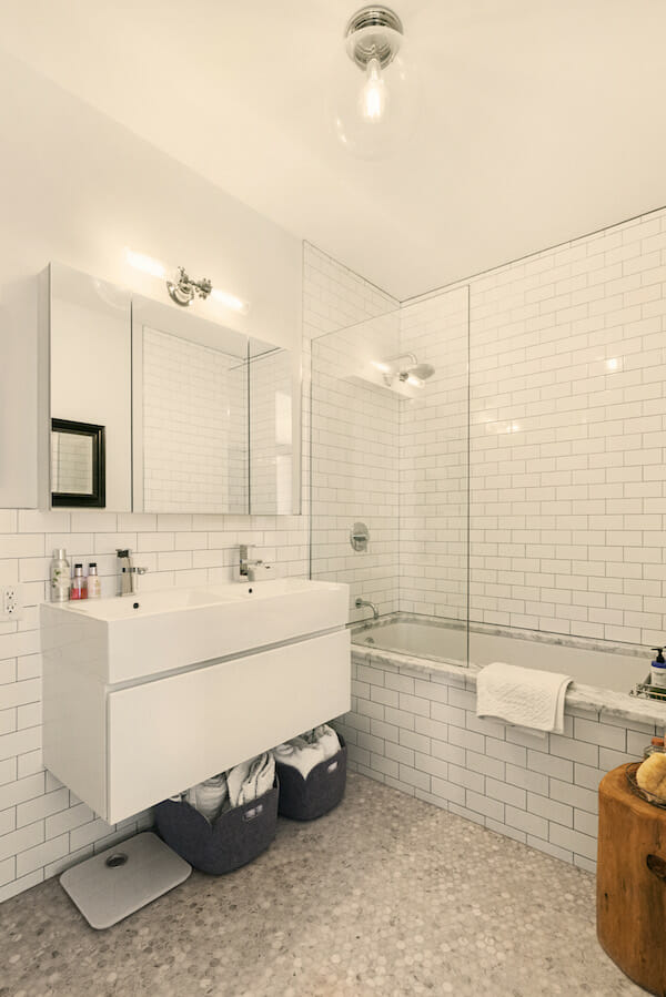 all white bathroom remodel