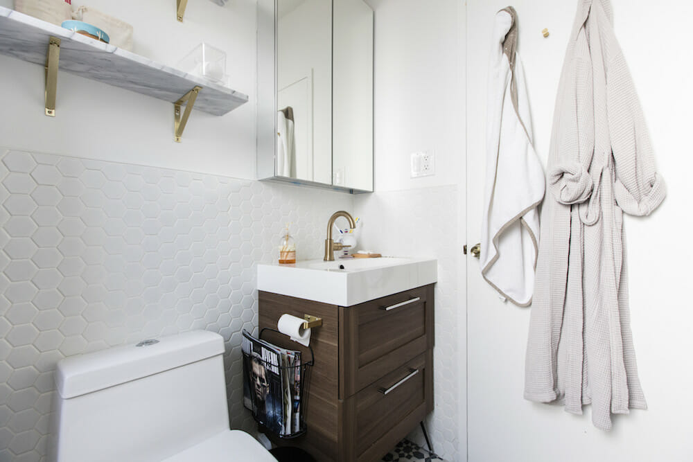 Ikea Vanity In A Bathroom Remodel, Ikea Sink Cabinets Bathroom