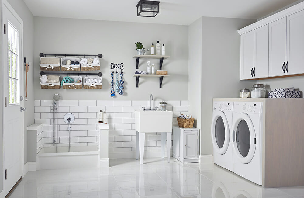 The Utility Sink Or Laundry Gets, Utility Sink In Garage Ideas