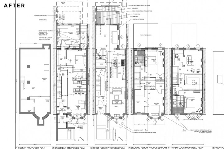 Brooklyn brownstone floor plan
