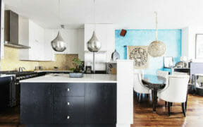yellow kitchen tile