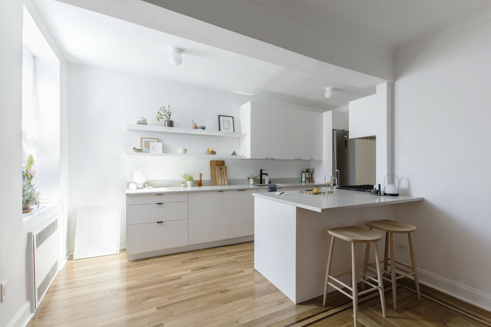 kitchen renovation, Brooklyn, Crown Heights, neutral kitchen