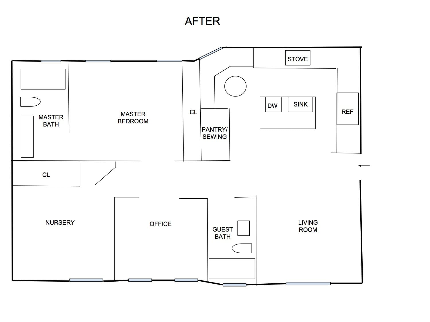 floor plan apartment combination
