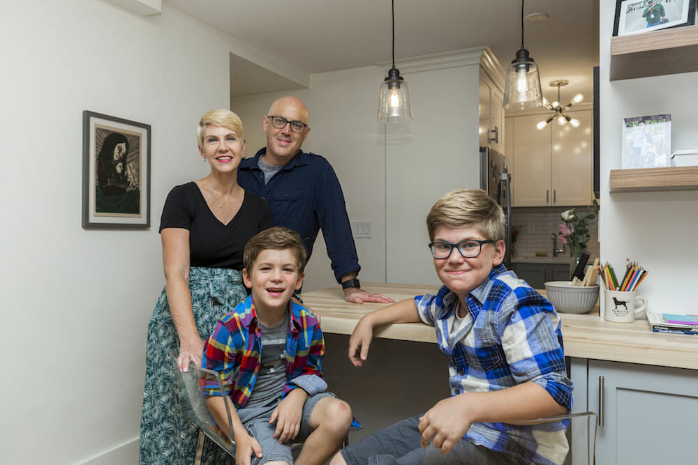 A portrait of the Rattenbury family in their fully-renovated Clinton Hill home