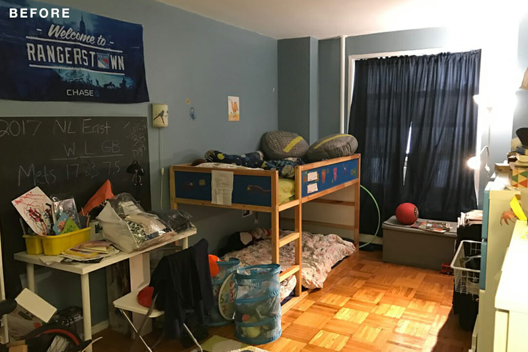 Clinton Hill, Brooklyn, renovation, bedroom, before