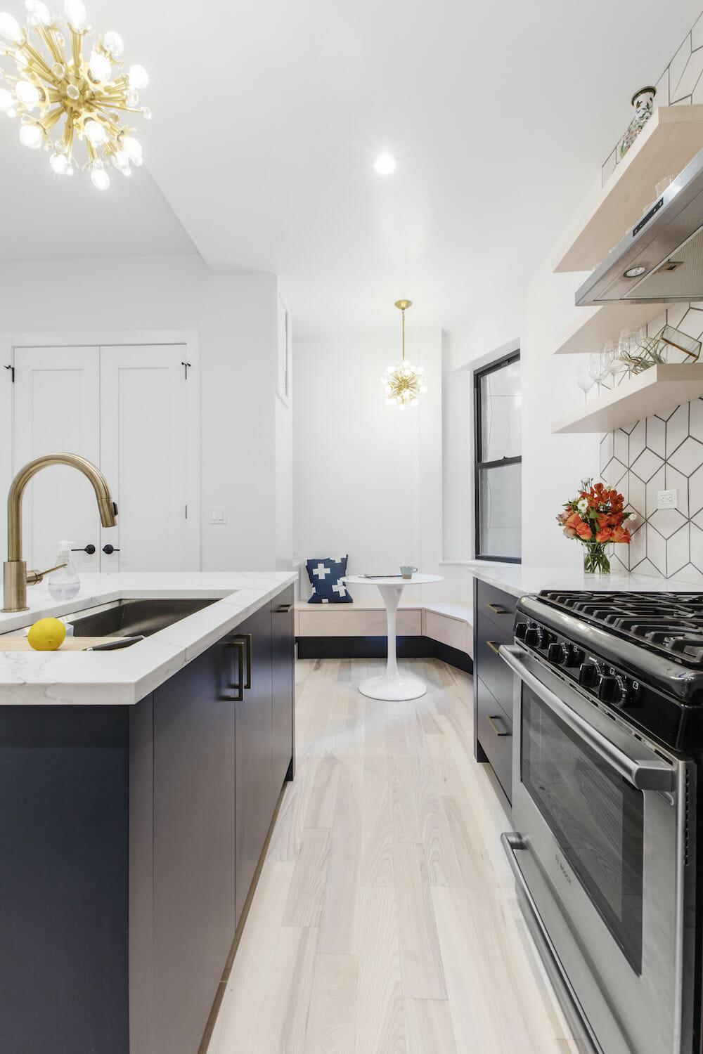 Carnegie Hill, Manhattan, apartment combination, design, construction, kitchen