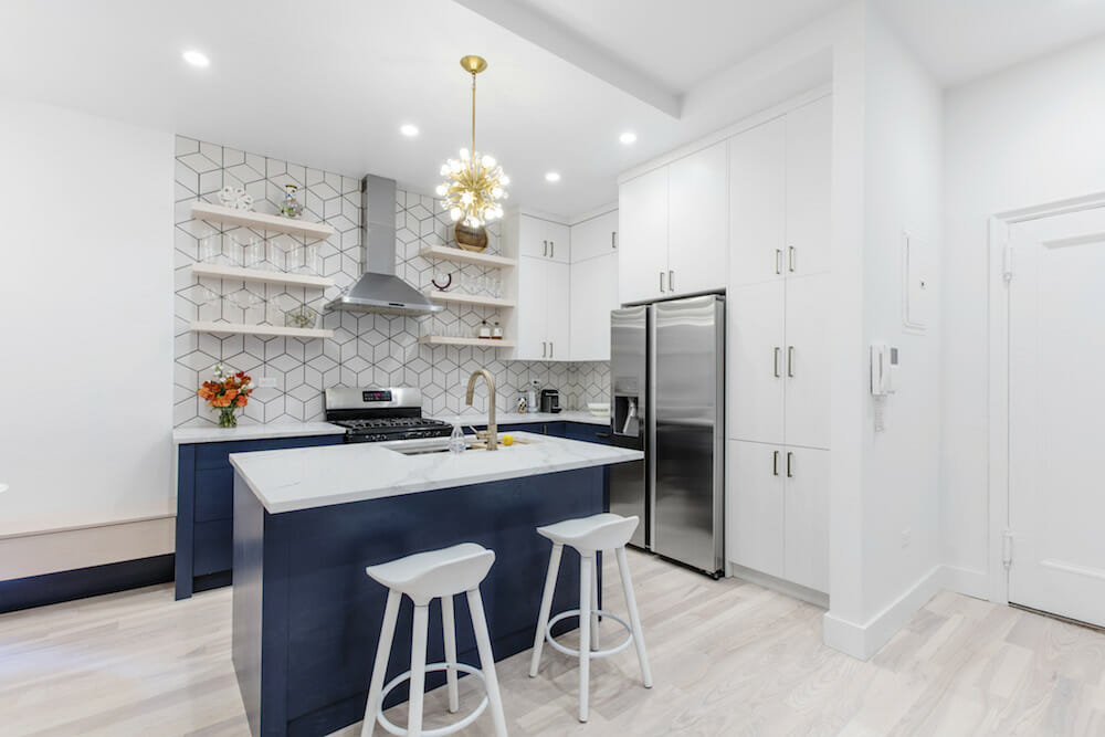apartment combination, design, construction, kitchen, Carnegie Hill, Manhattan