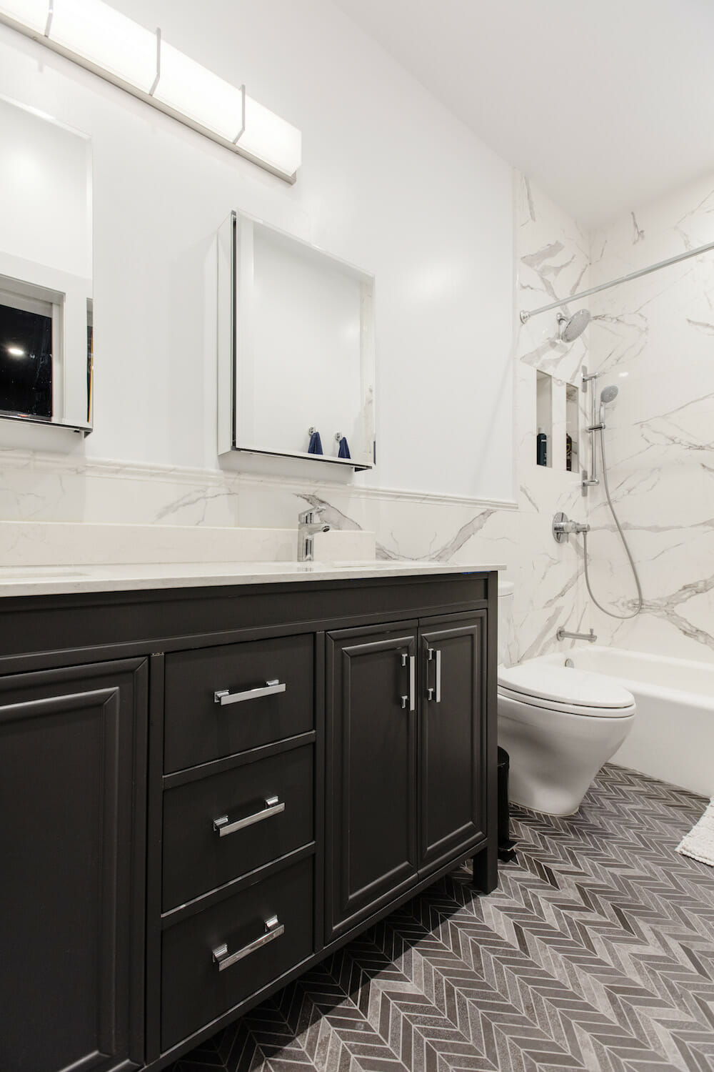 Carnegie Hill, Manhattan, apartment combination, design, construction, bathroom, accessible design, bathroom trends 2019