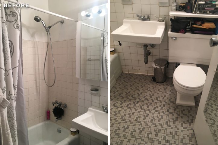 bathroom, studio apartment, renovation, remodel, design, construction, studio apartment renovation, Murray Hill, NYC