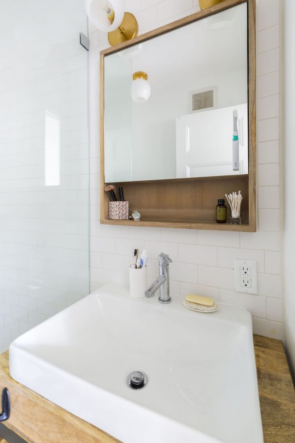 Bathroom Open Shelving