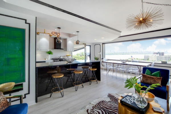 Marble and City Views Steal the Show In This Kitchen Remodel