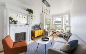 apartment remodel in park slope with window seating