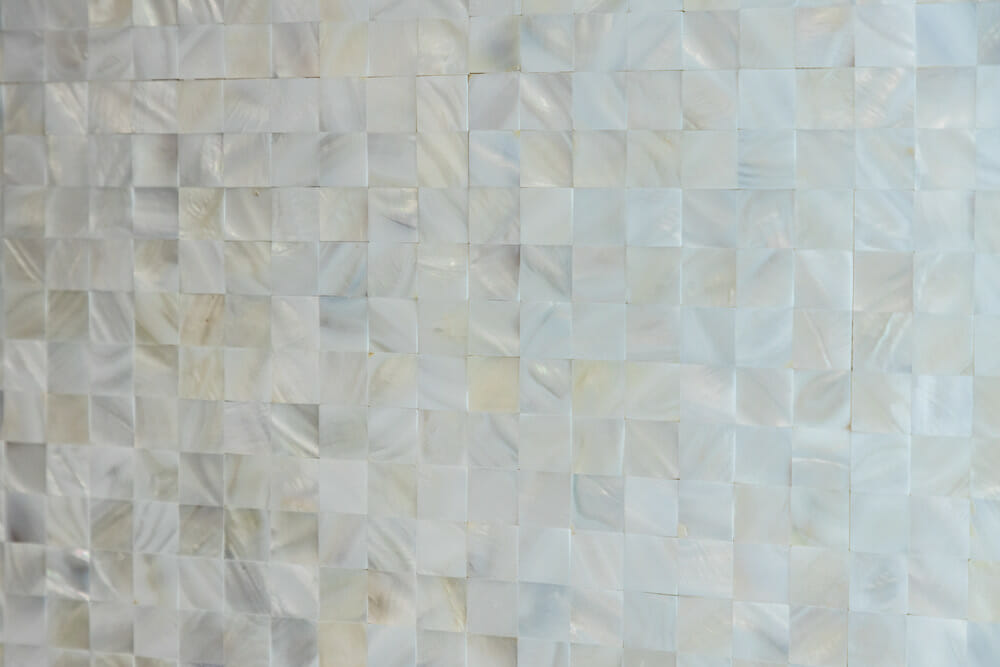 mother of pearl mosaic tile after renovation 