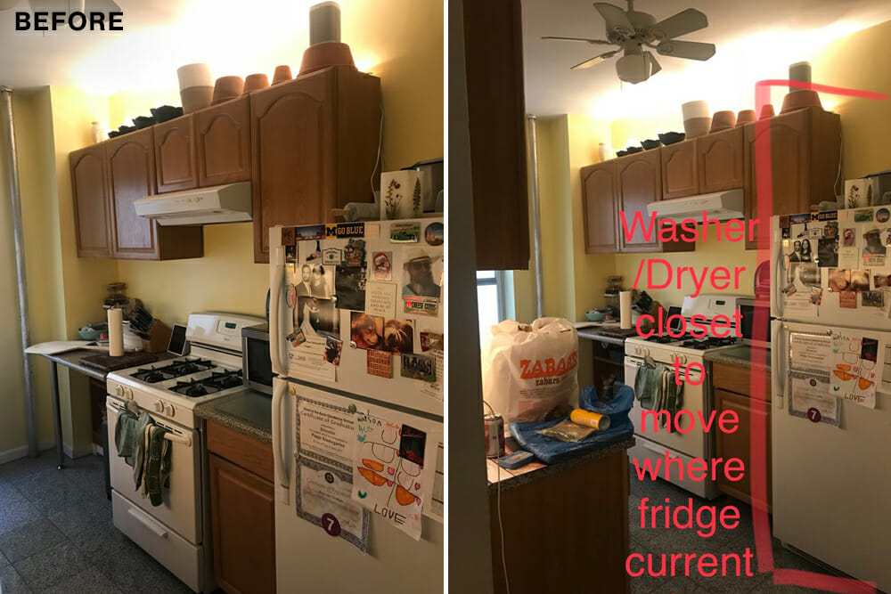 kitchen renovation before