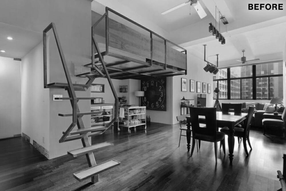 studio loft before renovation