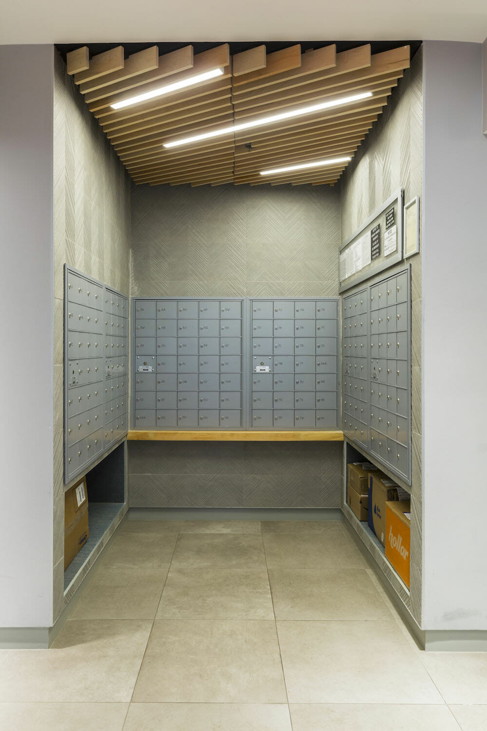 lobby mailbox remodel