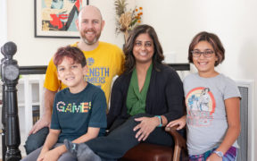 family portrait Pelham attic remodel