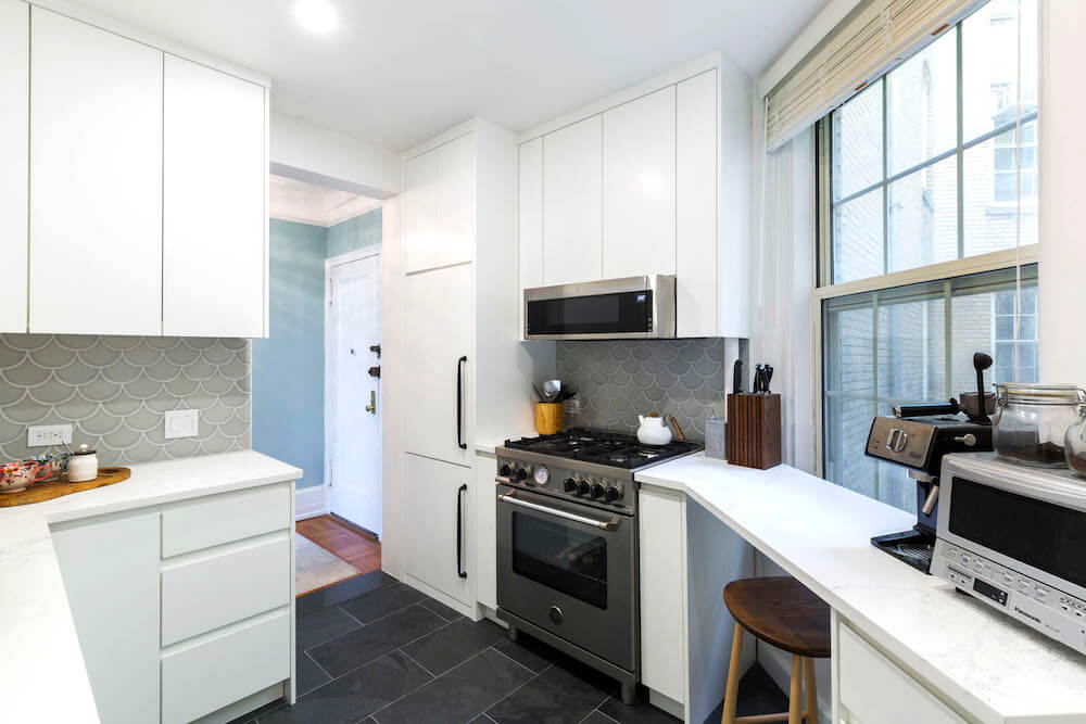 remodeled kitchen-white-nyc