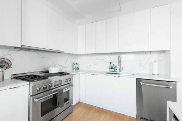 white slab front kitchen cabinet door designs