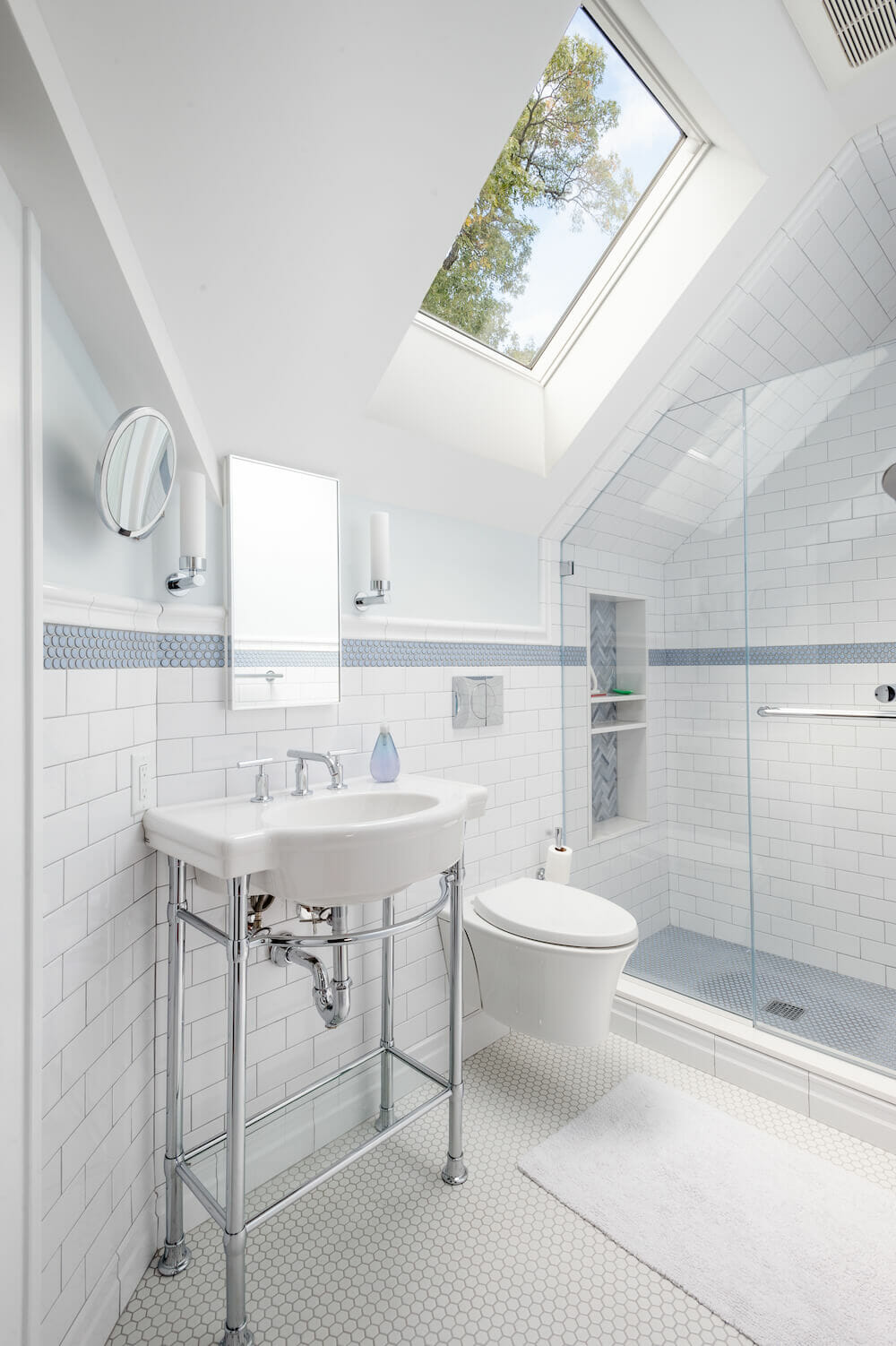 Top 5 Styles Of Bathroom Floor Tiles, White Penny Tile Bathroom Floor