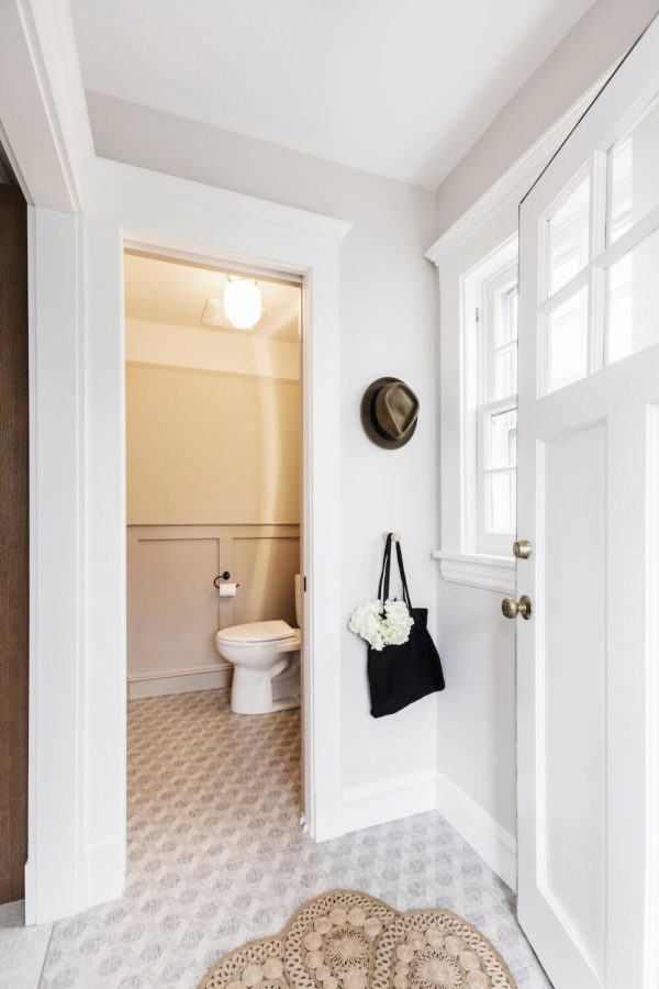 Neutral Tone Powder Room | Sweeten