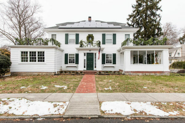 3 Colonial Kitchen Renovations Show Off Timeless Style Sleek Upgrades   Amanda Exterior 22 600x400 