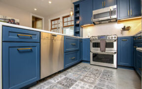 patterned kitchen floor tile