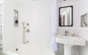 white subway tile
