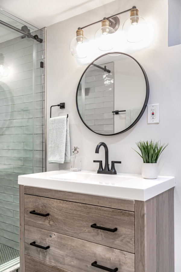 An Arlington Basement Bathroom Remodel for Sisters | Sweeten