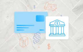 Info graphic on marble tiling indicating the secure pay feature