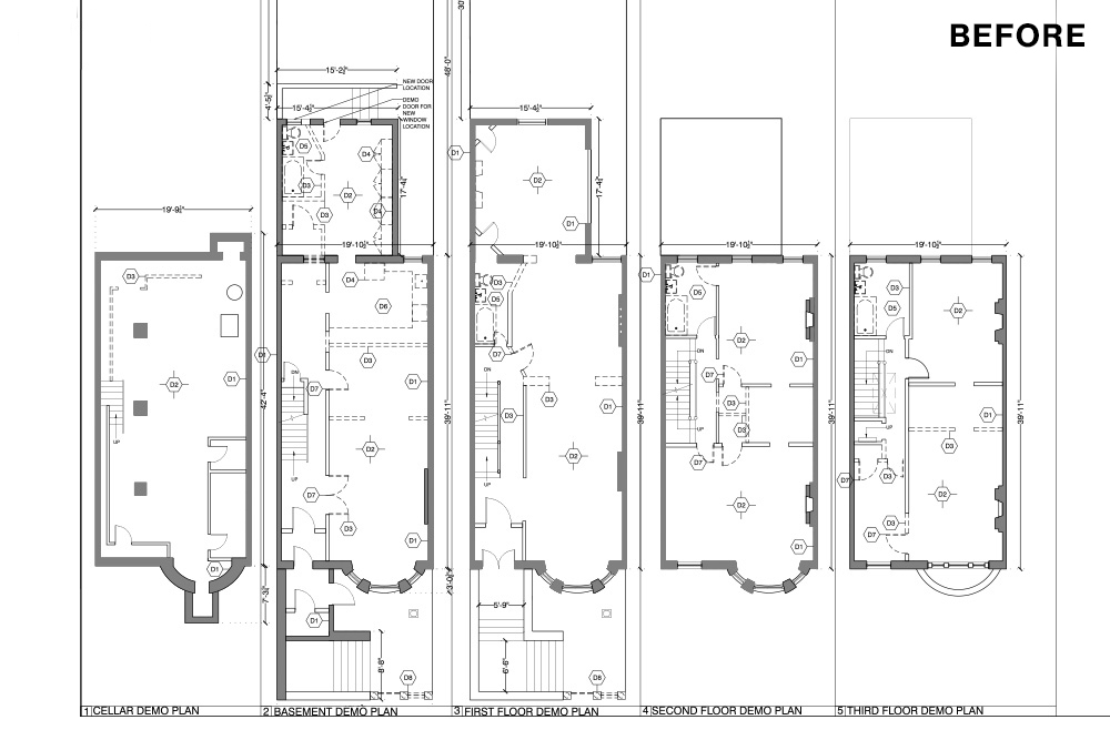 floor plan before the renovation