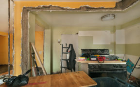 Kitchen in the middle of a renovation