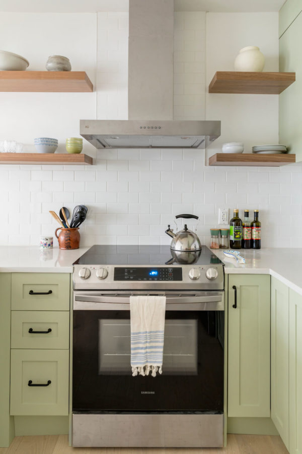 A Sage Green Kitchen Sets Up a Country Vibe | Sweeten