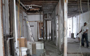 Demo stage of renovation