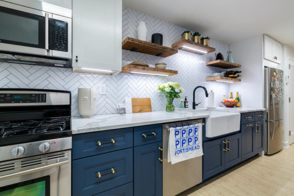 A Two-Tone Cabinet Kitchen Remodel in Park Slope, Brooklyn