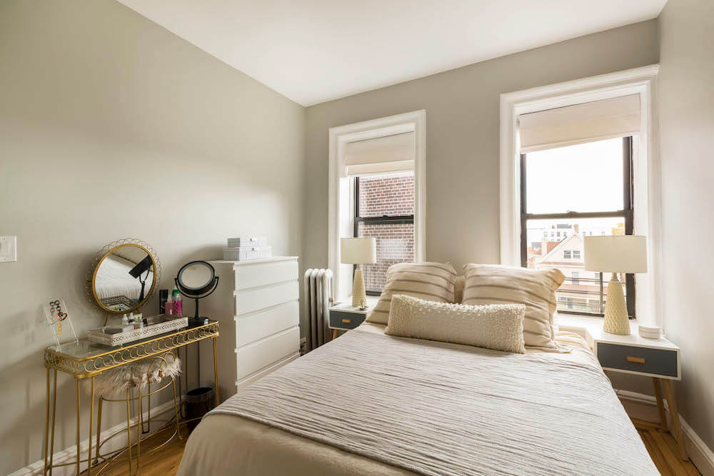 Remodeled bedroom in Brooklyn