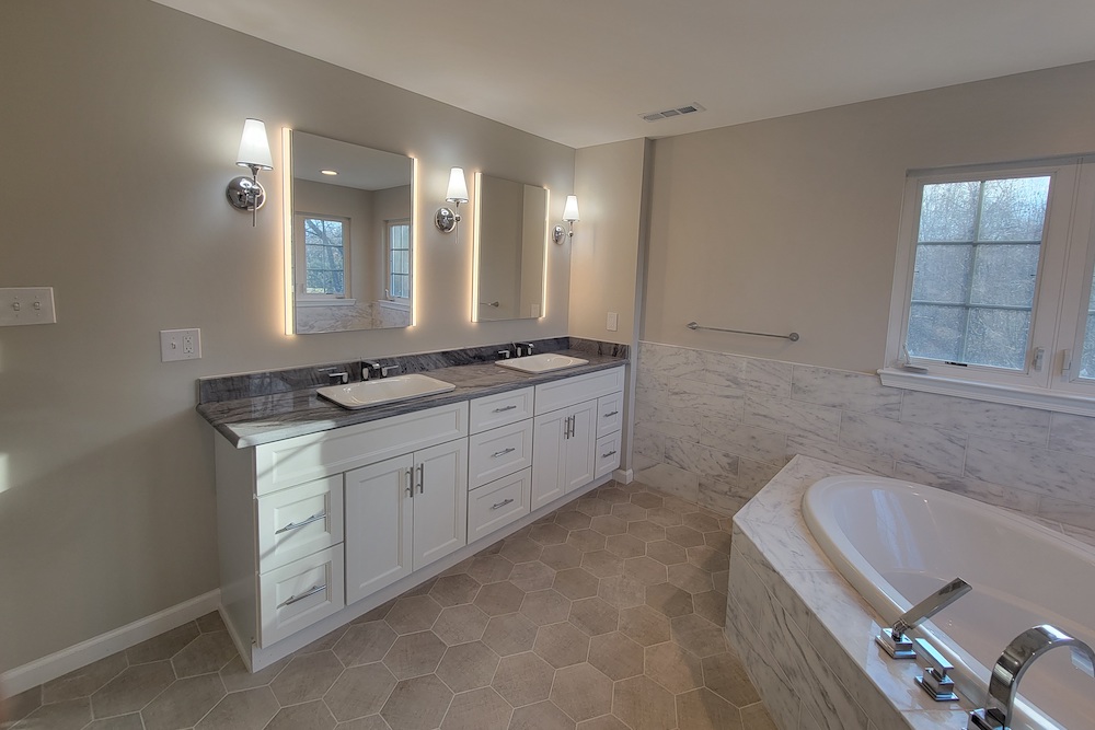 bathroom remodel by general contractor in Maryland