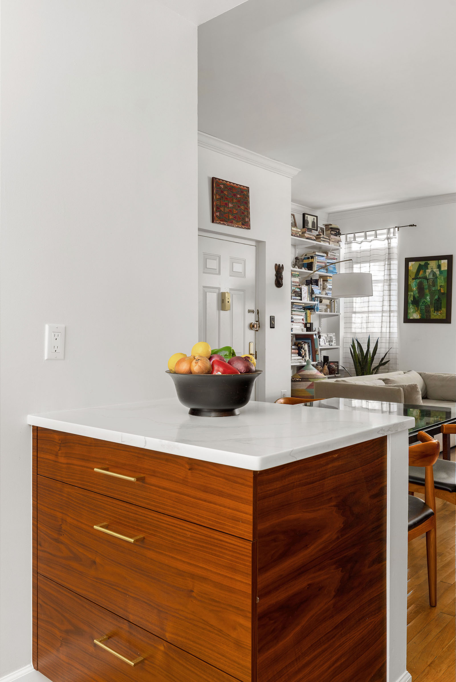 small kitchen remodel with cabinet size peninsula and quartz backsplash bedford-stuyvesant