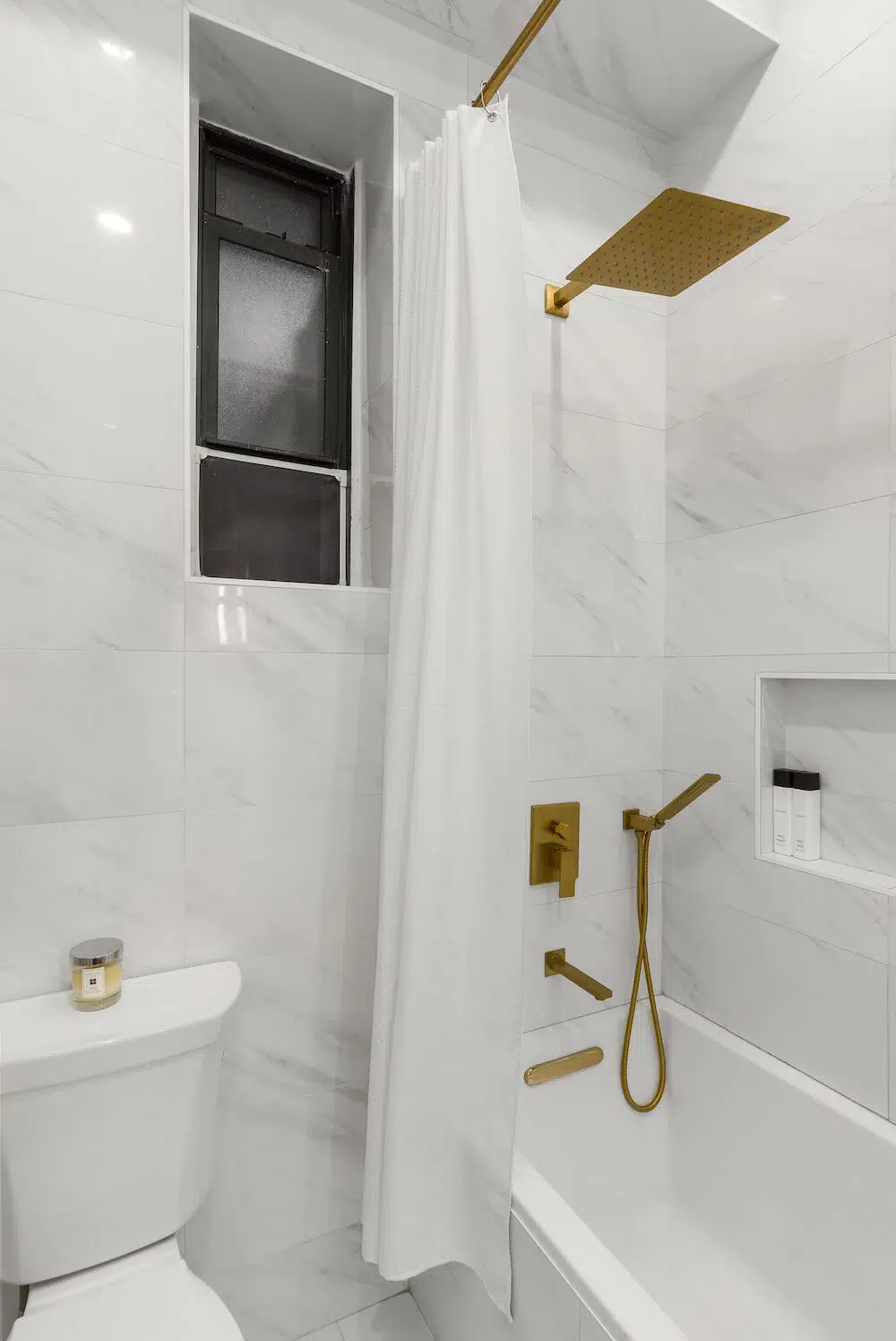 Remodeled shower and bath