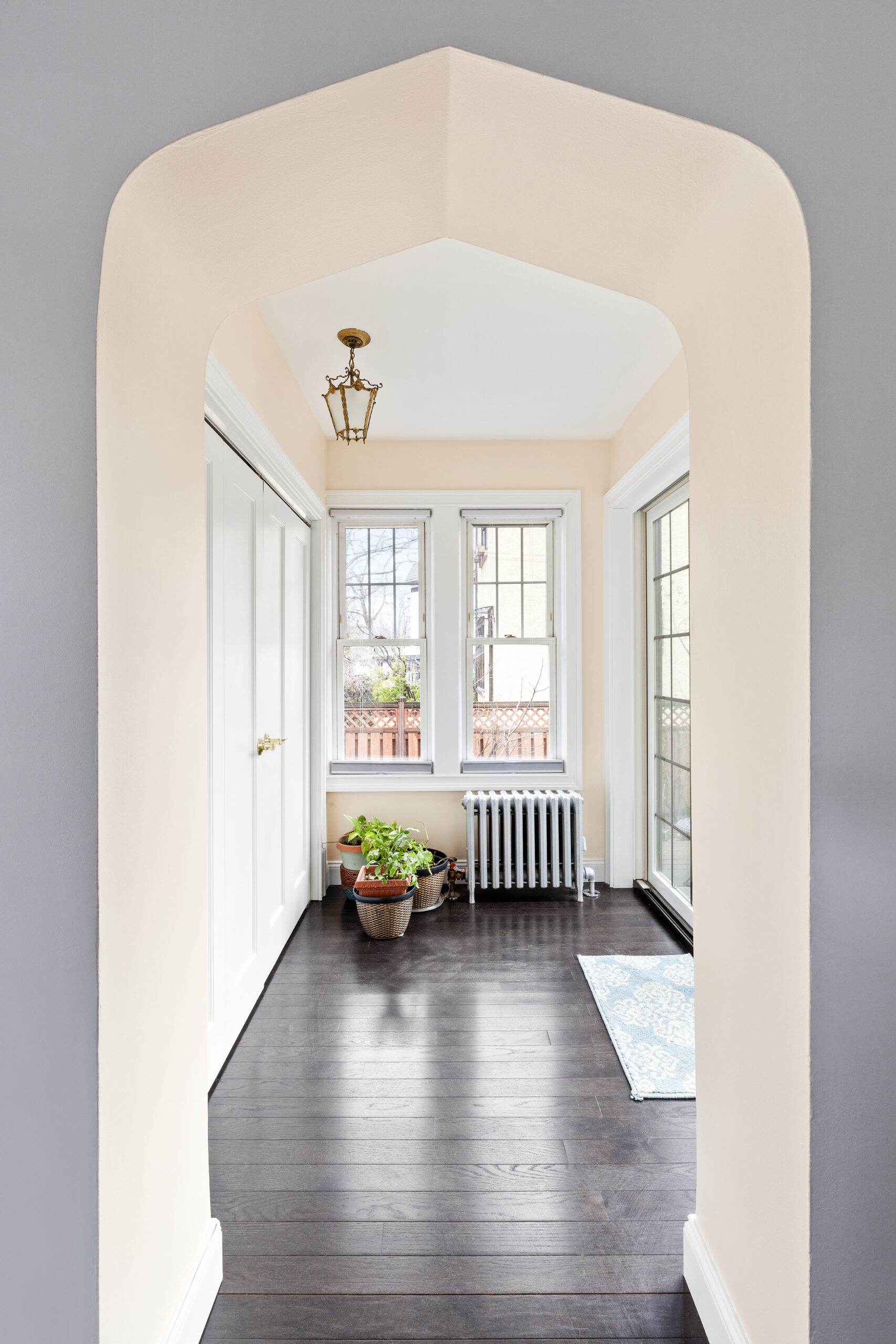 A new sunroom entry with deck access that helped connect the kitchen and living spaces in her Brooklyn home