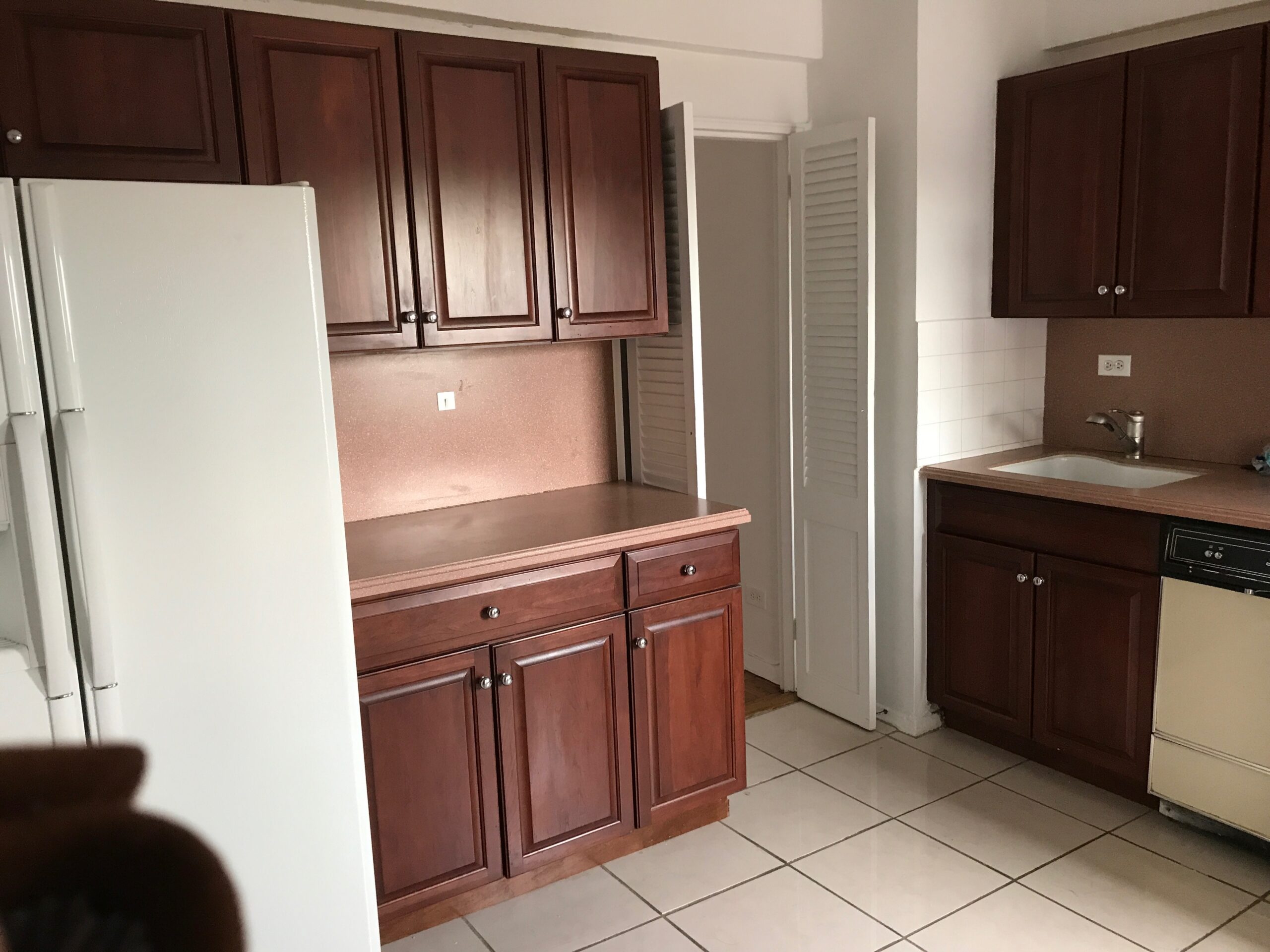 A before image of a kitchen prior to renovation 